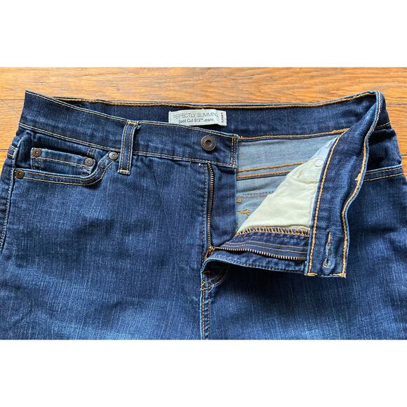 LEVI’S Perfectly Slimming Boot Cut 512 Crop Jeans sz 12 S/C - Picture 4 of 12